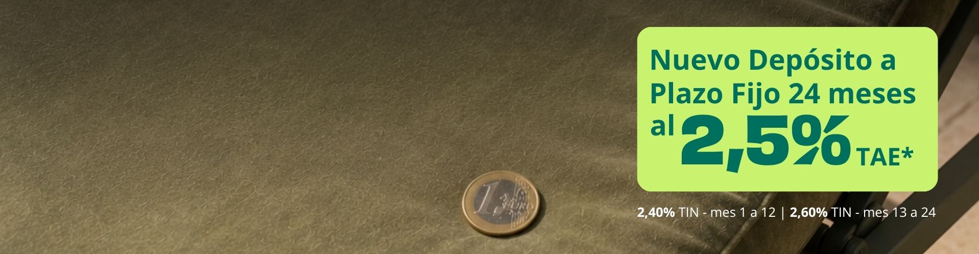 Depósito 2,5% TAE